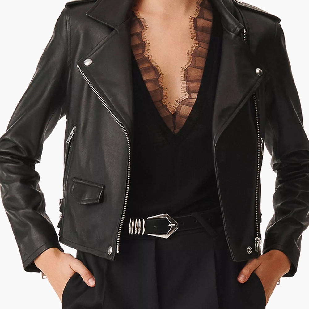 IRO Asheville Women's Black Leather Jacket